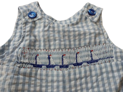 Sailboat Romper - 6 months - Especially For Ewe Too